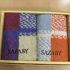 SAZABY ウォッシュタオル 2枚セット 綿100% 日本製期間限定のサムネイル