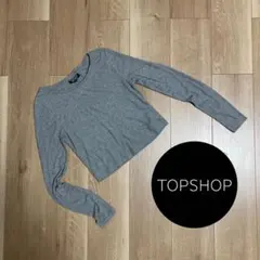 TOPSHOP リブニット トップス クロップ丈のサムネイル