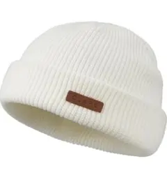 ニット帽 メンズ レディース大きめ ビーニー 浅め 無地 シンプル 厚い