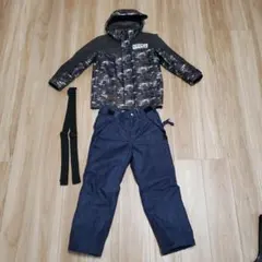 cosby 子ども用男児 130cm スキーウェアセット カモフラージュ