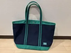 【値下げ交渉可】PORTER トートバッグ ネイビー×グリーン