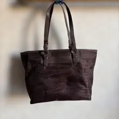pierre cardin ダークブラウン ハンドバッグ