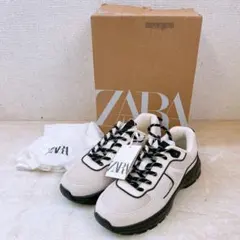 タグ付き★ZARA スニーカー 37サイズ 24cm ザラ アイボリー 黒