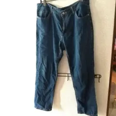 美品✨ダークブルーストレートレッグデニム