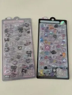 正規品　オリジナル　ボンボンドロップシール　しろくろうさぎ　おばけ