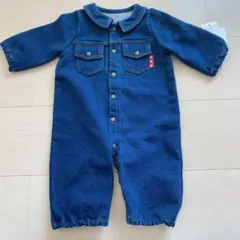 デニムロンパース  50 60 70