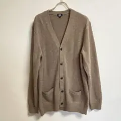 《UNIQLO 》ベージュ Vネック カーディガン 【XL】 メンズ