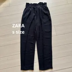 ZARA ネイビー　スラックス ゴムウエスト