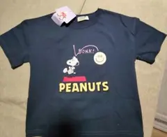 《タグ付き》PEANUTS スヌーピー Tシャツ120ネイビー