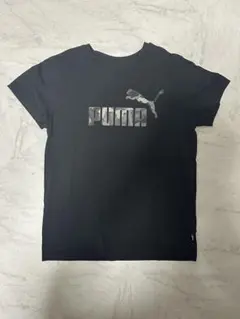 160センチ　PUMA カモフラージュ Tシャツ ブラックのサムネイル