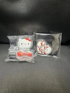 富江×ハローキティ E賞　エニマイ　アクリルヘアピン　ヘアゴム　セット