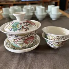 有田焼肥前皿山　幸右衛門作作　染錦　唐花画　台付蒸椀 有田焼肥前皿山 幸右衛門作作 染錦 唐花画 台付蒸椀 - メルカリ