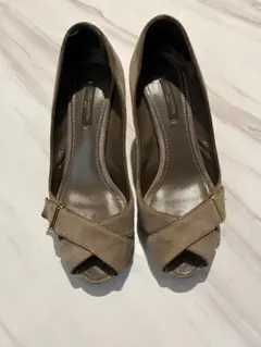 Louis Vuitton ベージュ スエード ハイヒール