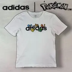 adidas ポケモン コラボ tシャツ ホワイトM ピカチュウ 白 アディダス