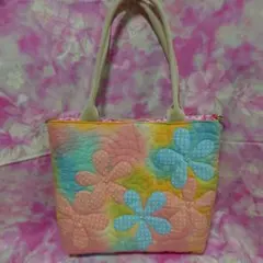 ハワイアンキルトのカラフルバック