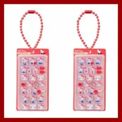 サンリオ　ボンボンドロップミニチュアチャーム　ガチャガチャ　キティ　2点②