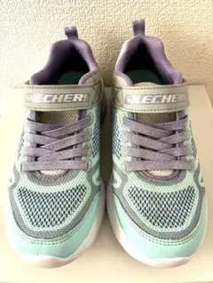SKECHERS スケッチャーズ キッズスニーカー 21cm パープル×ミント