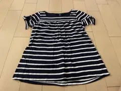 GAPキッズボーダーカットソーチュニックTシャツ半袖140のサムネイル