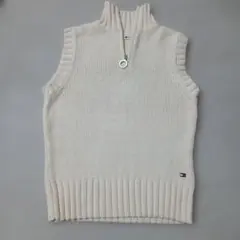 TOMMY HILFIGER ノースリーブニット ベスト アイボリー