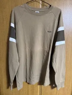 FILA ブラウン 長袖Tシャツ XL
