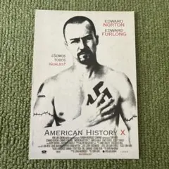 アメリカン・ヒストリーX 映画フライヤー エドワード・ノートン 希少品 レア アメリカン・ヒストリーX 映画フライヤー エドワード・ノートン 希少品