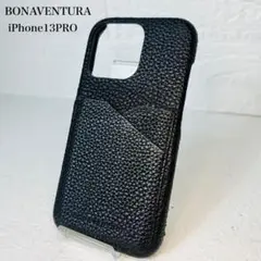 BONAVENTURA iPhone 13pro ケース　ブラック　カード入れ