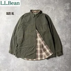 90s L.L.Bean カナダ製 XL シャツジャケット 墨黒