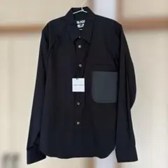 【極美品】コムデギャルソン 襟ラッフルギャザー ブラウス 長袖 黒 2023SS 極美品】コムデギャルソン 襟ラッフルギャザー ブラウス 長袖 黒 2023SS