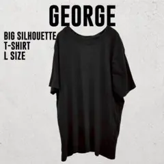 【GEORGE】ジョージ ビッグシルエット Tシャツ ブラック Lのサムネイル