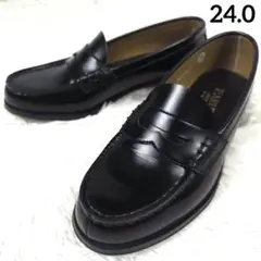 ✨未使用級極美品✨ ハルタ コインローファー Uチップ 合皮 黒 HARUTAのサムネイル