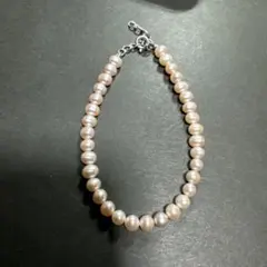 ブレスレット 淡水パール 小粒 ピンク 光沢 上品 フェミニン お呼ばれ