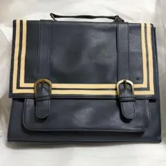 【レア品・美品】セーラーサッチェルバッグ 3way リュック カバン ネイビー