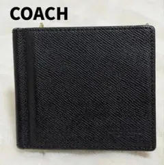COACH マネークリップ 二つ折り財布 ブラックと小銭入れ - メルカリ