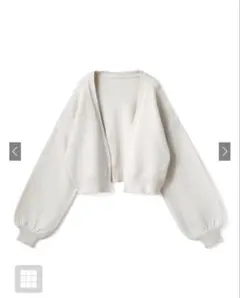 GRL ボリュームスリーブショートニットカーディガン mb1275