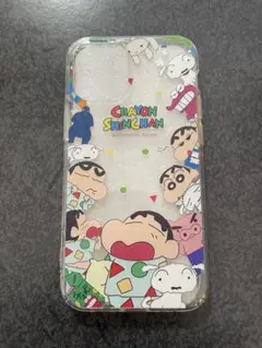 iPhone12mini用 クレヨンしんちゃん スマホケース クリア
