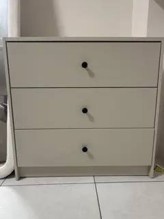ライトベージュ 引き出し×3 GURSKEN/グールスケン：チェスト IKEA