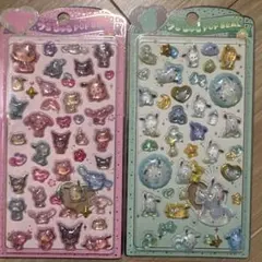サンリオ♡うるちゅる♡ポップシール♡2枚セットボンボンドロップシール立体シール