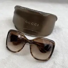 美品 GUCCI グッチ サングラス CG3591 CG柄 ブラウン ケース付き
