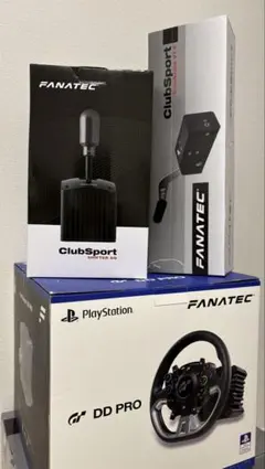 FANATEC セット (ハンコン、ペダル、シフター、ハンドブレーキ)
