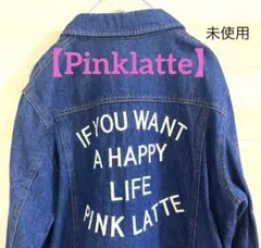 (未使用) ピンクラテ　ジージャン　　　　　　　　　　デニムジャケット　M