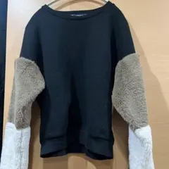 as know as バイカラー スウェット トップスのサムネイル