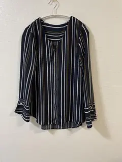 ROPE PICNIC(ロペピクニック)ストライプ フレアスリーブ シャツ