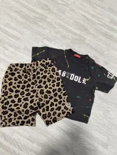 Tシャツ　ヒョウ柄ショーツ　ベビー　80