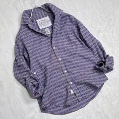 美品『フランクアンドアイリーン』スキッパーシャツ BARRY チェック イタリア
