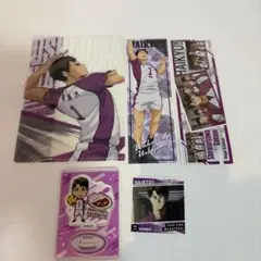 ハイキュー!! ミニクリアファイル 牛島若利 キャラグルメアクリルスタンド2