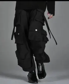 ADRER　パラシュートカーゴパンツ　ブラック　Sのサムネイル