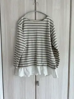 ＊SEASON REASON＊ストライプ長袖Tシャツ L