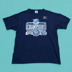 MIZUNO 中日ドラゴンズ 2011 優勝記念 Tシャツ ネイビー 野球