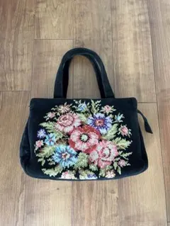 美品✨和装バッグ ビーズバッグ 手刺繍バッグ がま口 総ビーズ