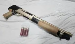 東京マルイ　ベネリm3ショーティ　チタンゴールド　マガジン3個付き TOKYO MARUI 東京マルイ M3 ショーティー No.4 エアーショット